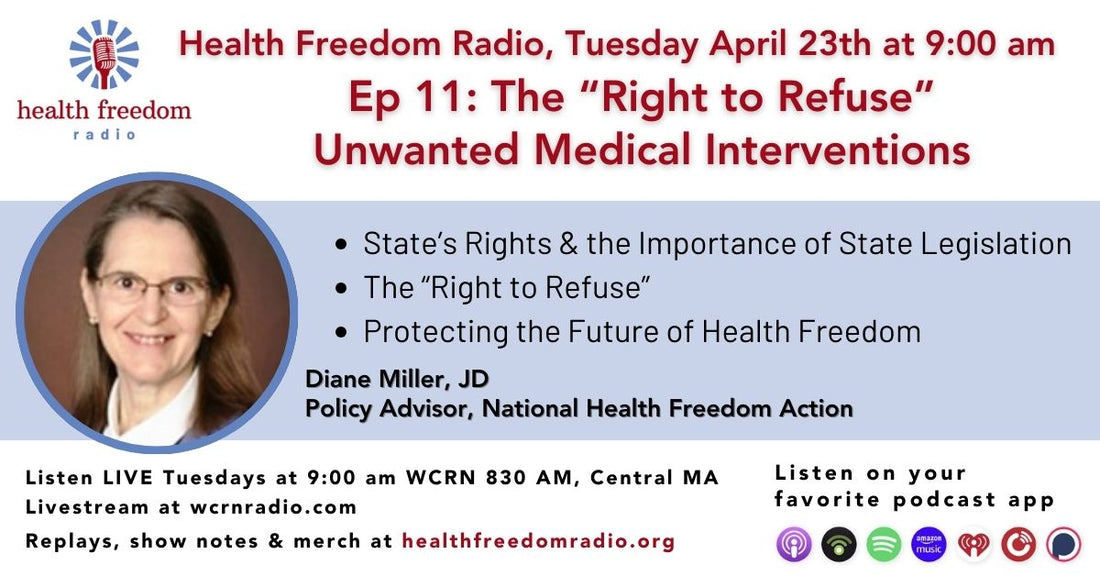 Episode 11: The “Right to Refuse” unwanted medical interventions with Attorney Diane Miller