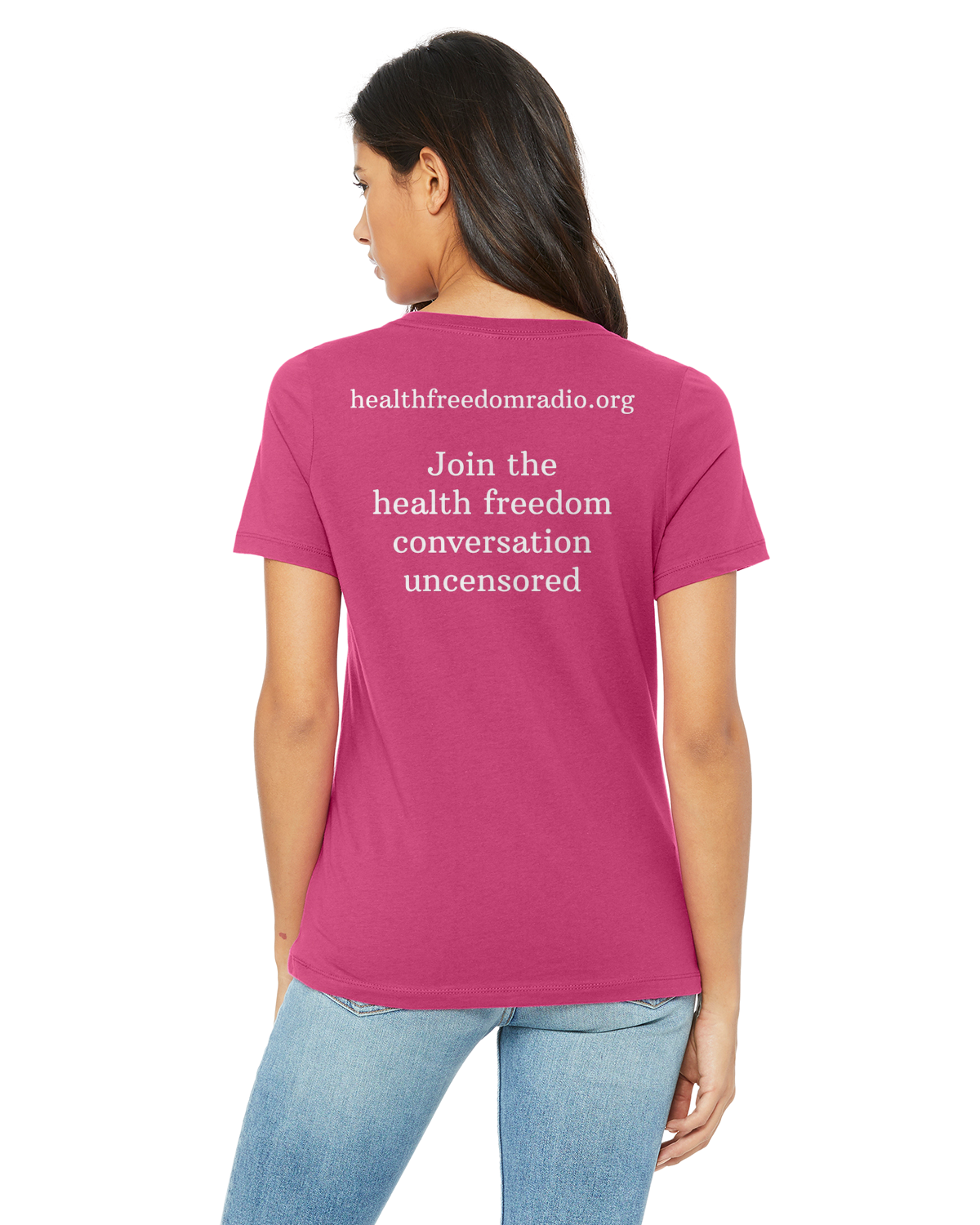 Ladies' Relaxed Cotton V-Neck T-Shirt