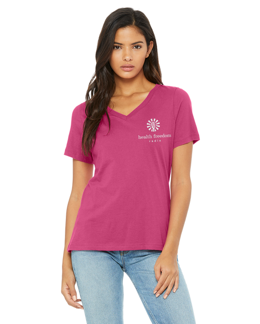 Ladies' Relaxed Cotton V-Neck T-Shirt