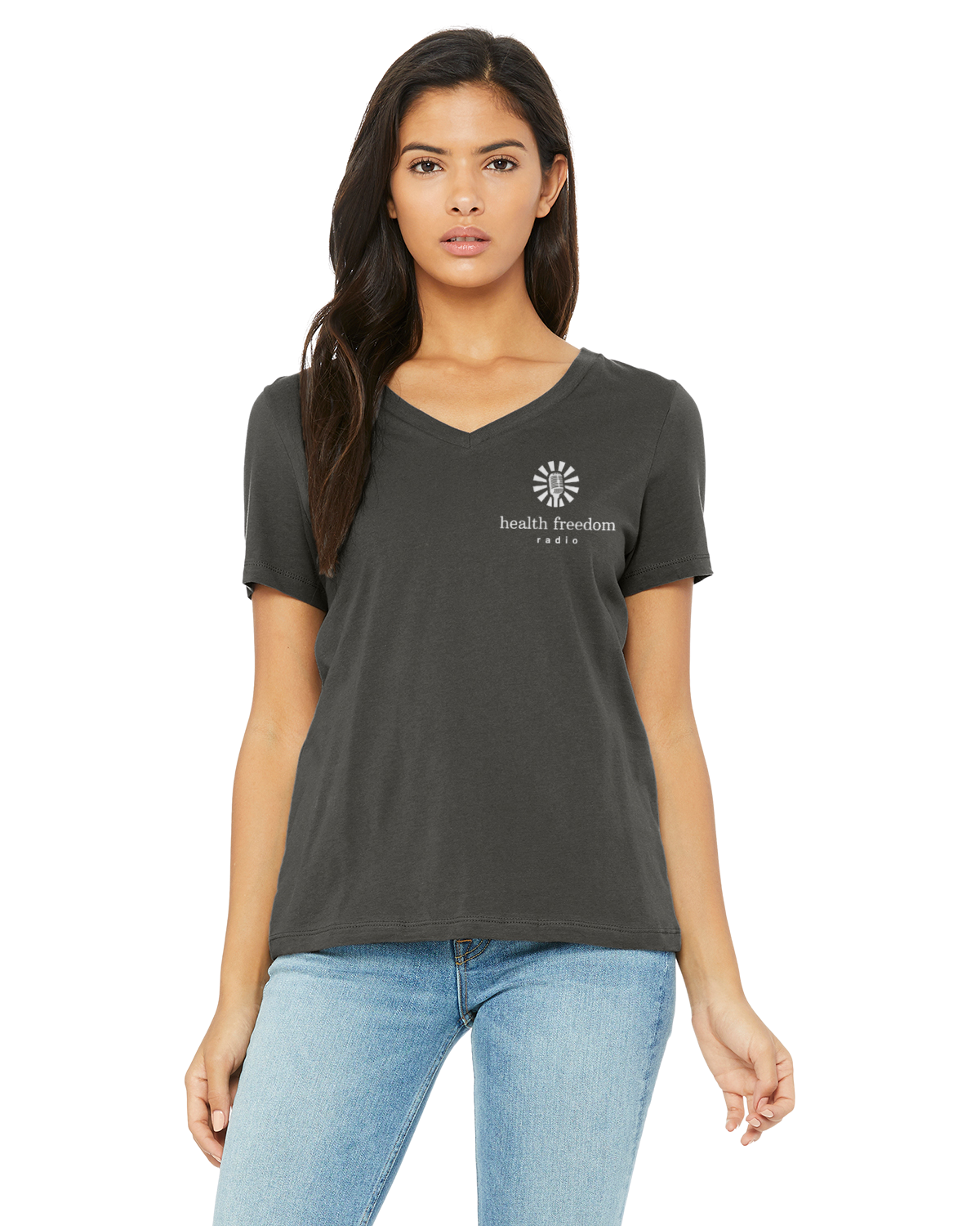 Ladies' Relaxed Cotton V-Neck T-Shirt